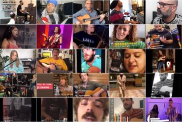 Artistas fazem show online para encarar confinamento