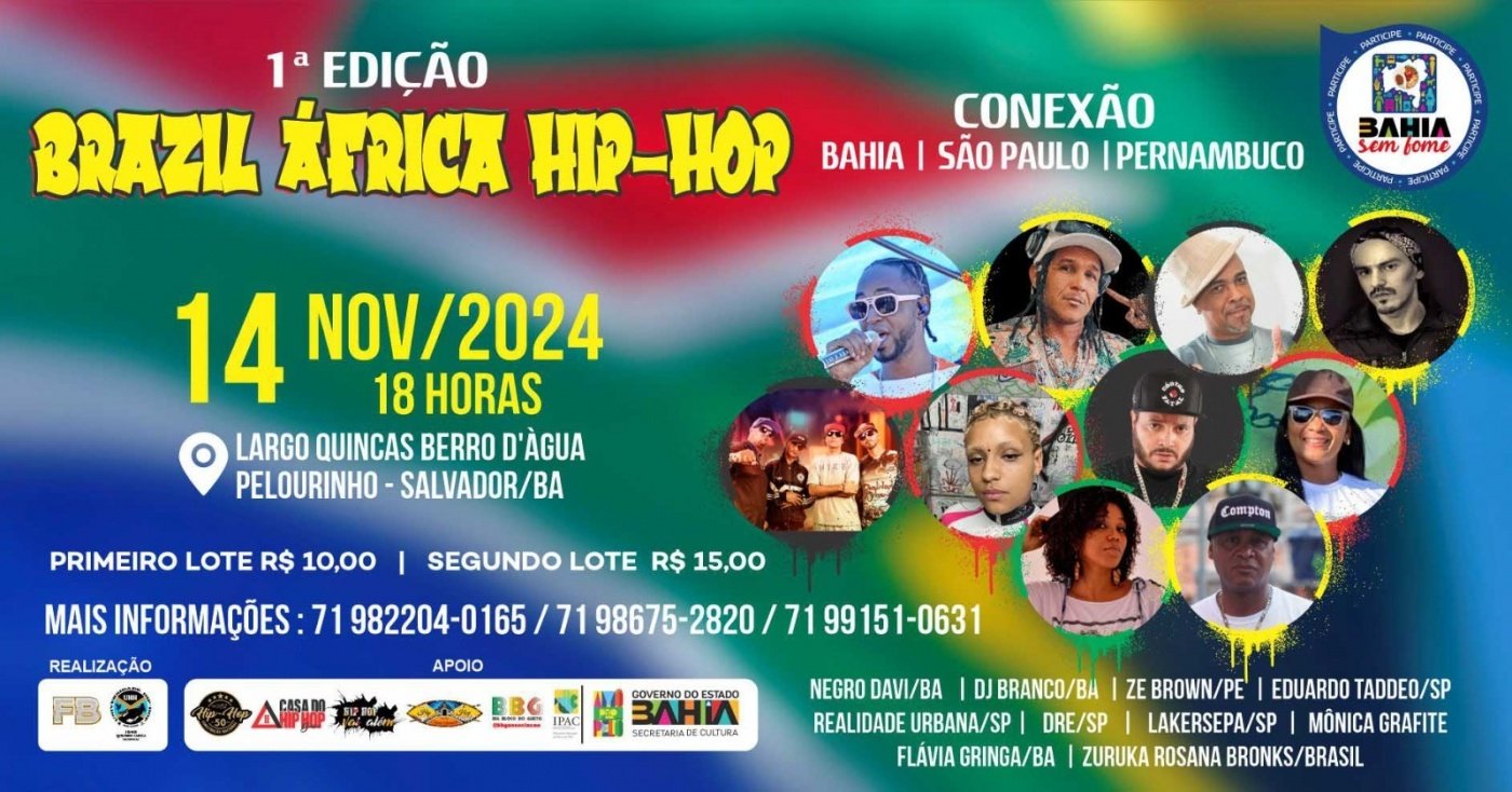 Brazil África Hip-hop – Eduardo Taddeo, DJ Branco, Negro Davi, Zé Brown, Zuruka Rosana Bronks, Realidade Urbana e outros