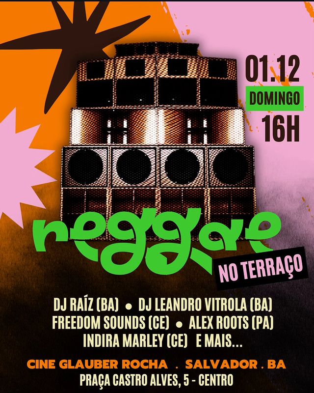 Reggae no Terraço – Indira Marley, Alex Roots, Freedom Sounds, DJ Leandro Vitrola e DJ Raiz