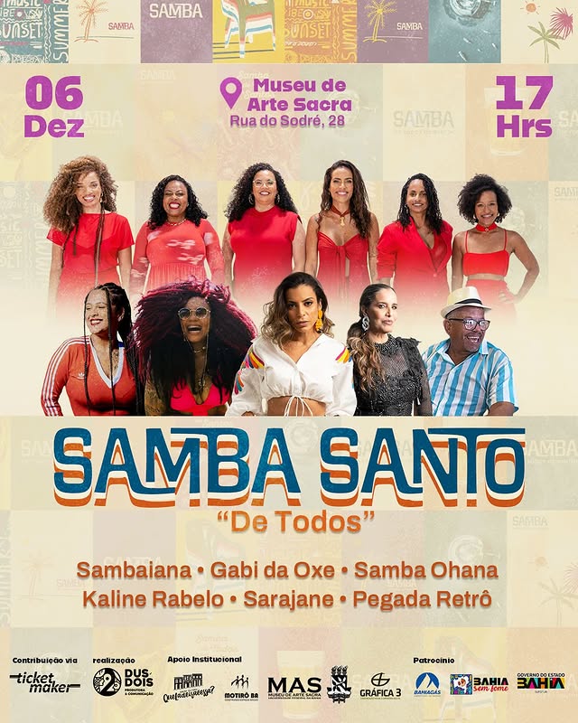 Samba Santo de Todos – Kaline Rabelo e Pegada Retrô convida Sambaiana, Sarajane, Samba Ohonna e DJ Gabi da Oxe