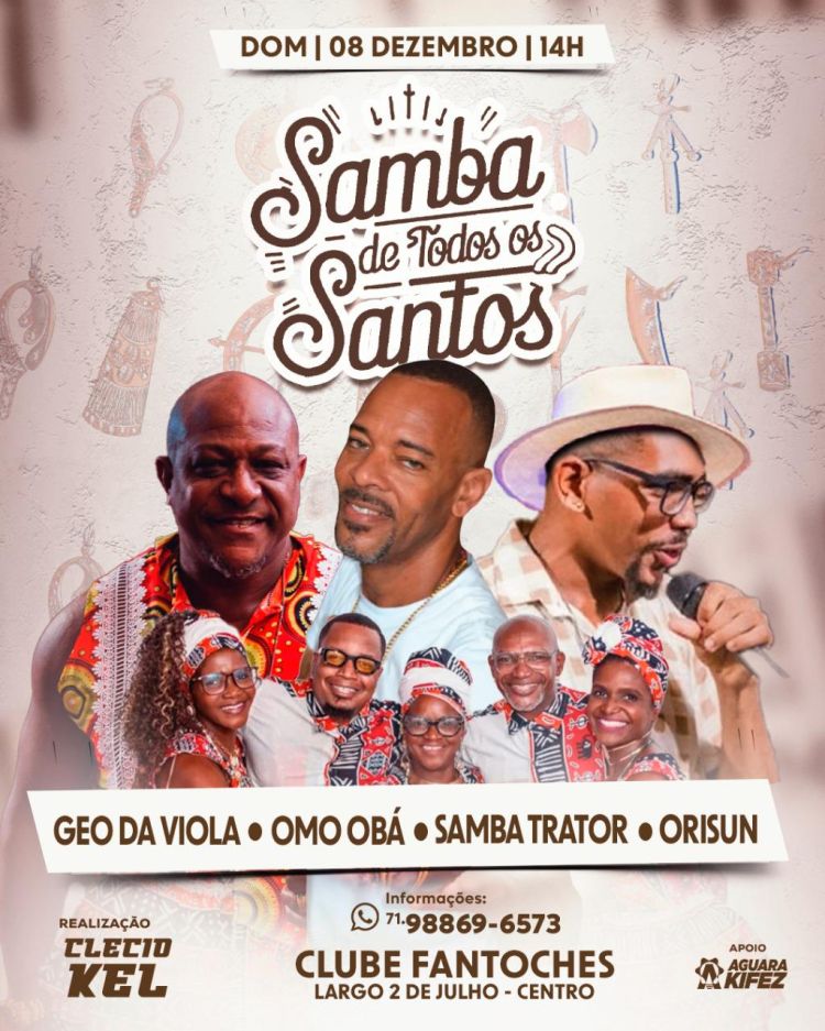 Samba de Todos os Santos – Geo da Viola, Omo Obá, Samba Trator e Orisun