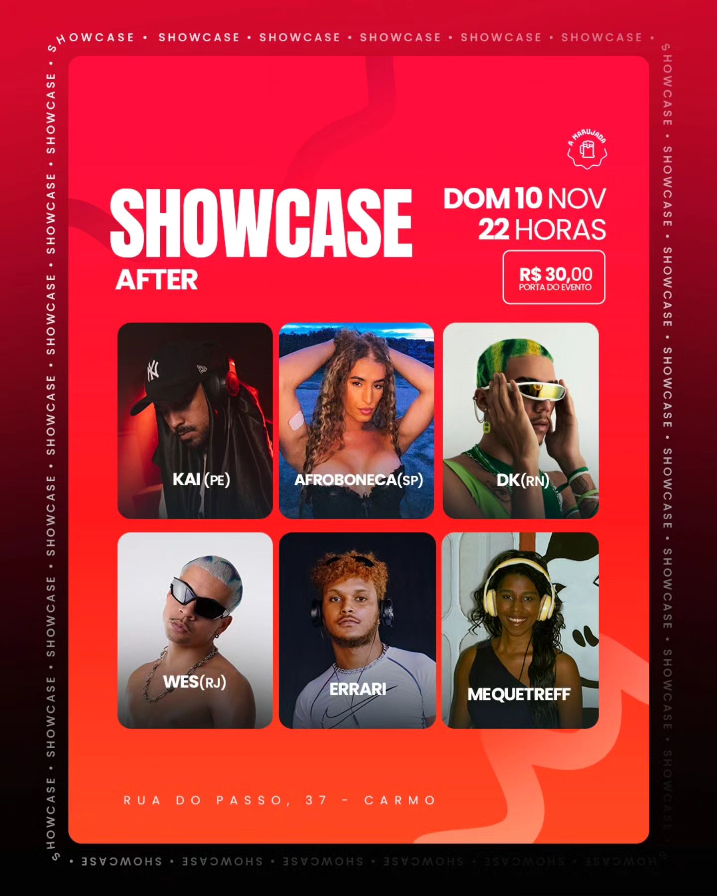 After SHOWCASE – Kai (PE), Afroboneca (SP) e mais