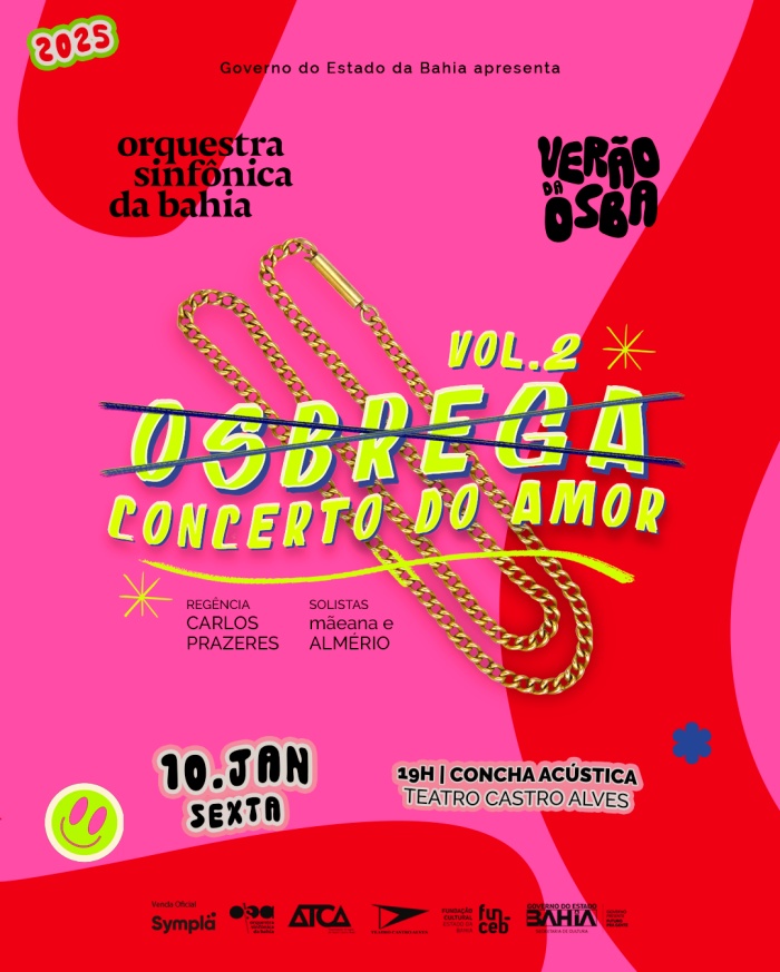 OSBREGA  Concerto do Amor – OSBA convida  Almério e mãeana