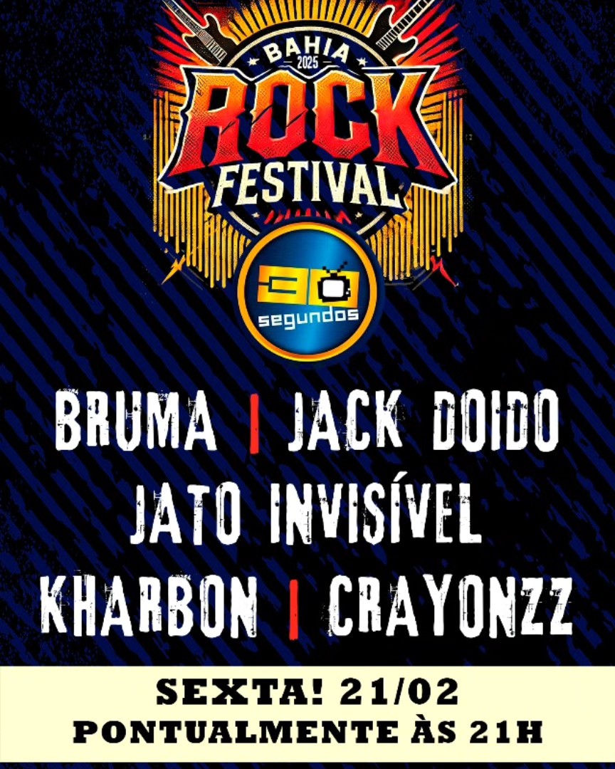 Bahia Rock Festival 2 – Jack Doido, Bruma,  Crayonzz, Jato Invisível e Kharbon