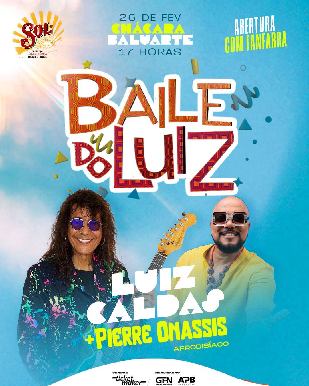 Baile do Luiz – Luiz Caldas, Pierre Onassis, fanfarra e Dj