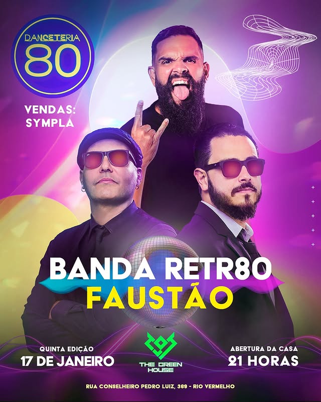 Danceteria 80 – Faustão e banda RETR80 