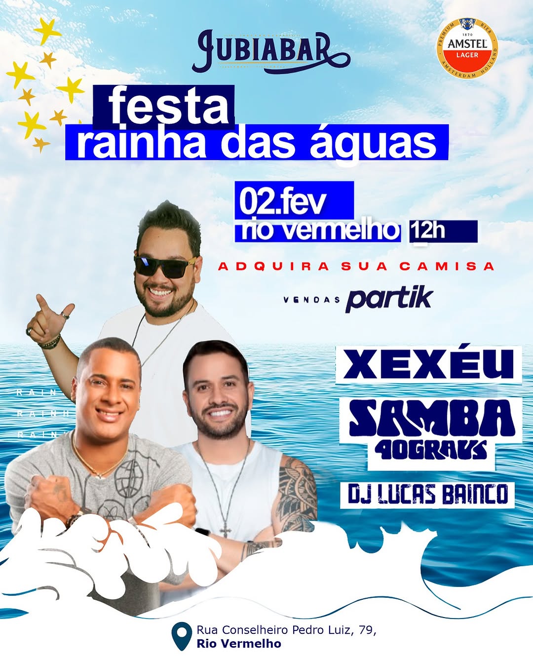 Festa Rainha das Águas – Xexéu, Samba 40 Graus e DJ Lucas Bainco