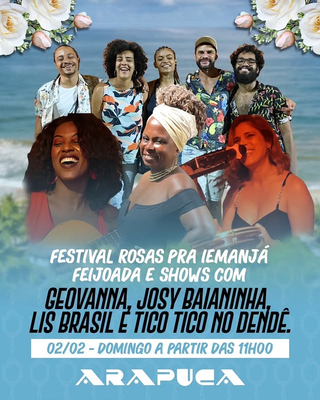 Festival Rosas Pra Iemanjá – Geovanna, Josy Baianinha, Lis Brasil e Tico Tico no Dendê