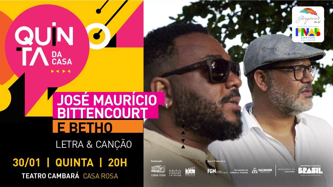 José Maurício Bittencourt e Betho em ‘Letra & Canção’