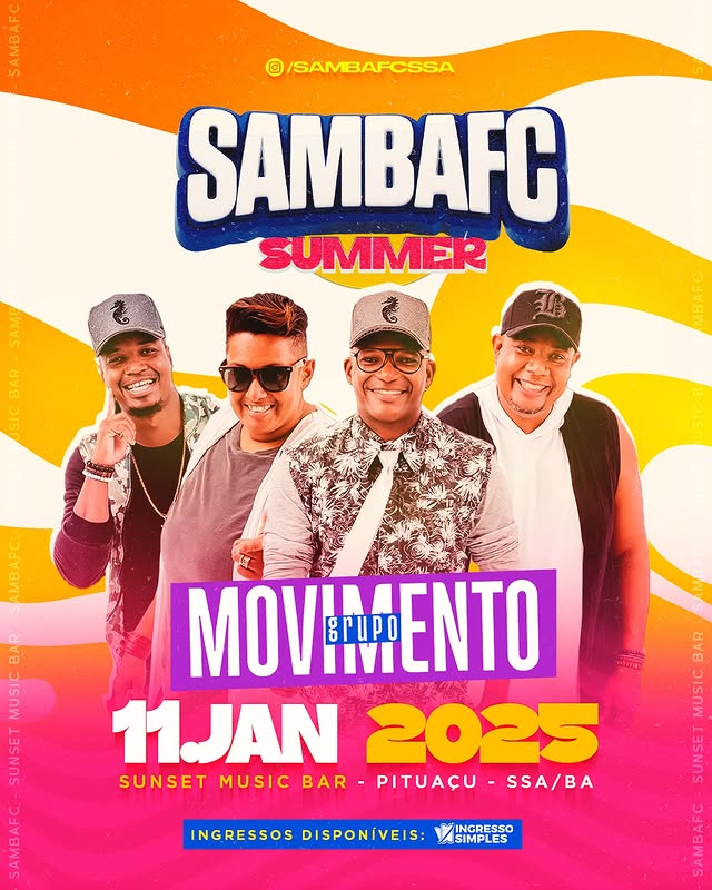 Samba FC Summer – Grupo Movimento e convidados