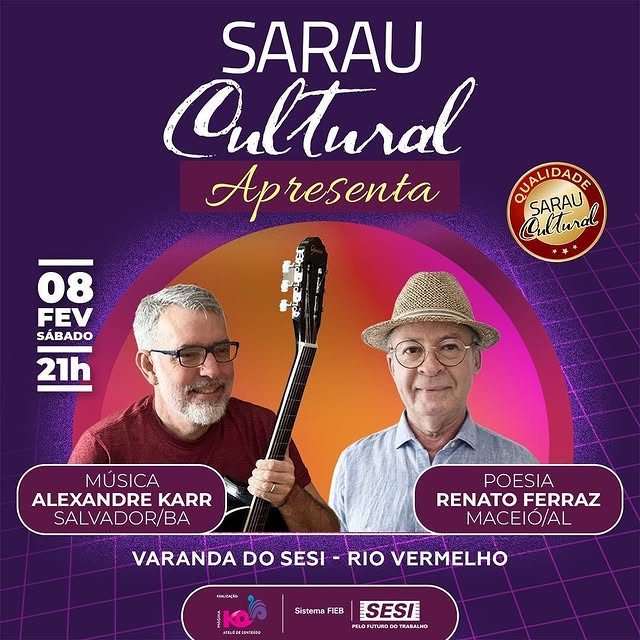 Sarau Cultural – Alexandre Karr e Renato Ferraz