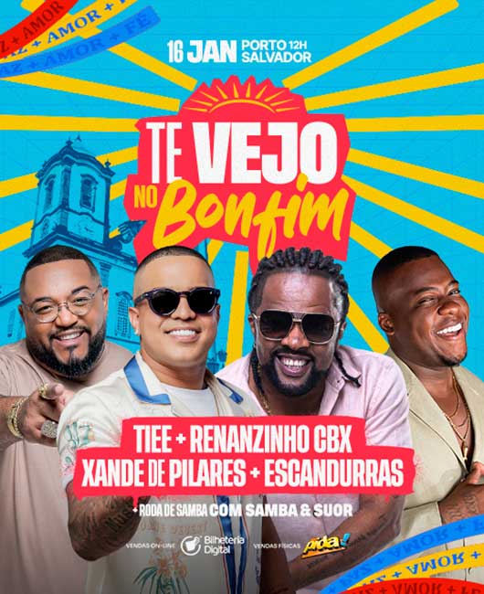 Te Vejo no Bonfim – Xande de Pilares, Tiee, Filipe Escandurras e Renanzinho CBX