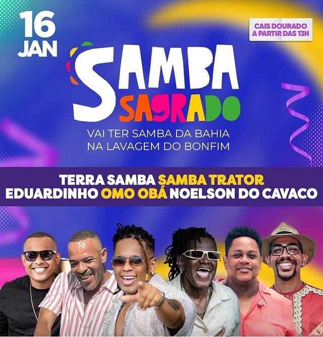 Samba Sagrado – Terra Samba, Samba Trator, Eduardinho, Omo Obá e Noelson do Cavaco