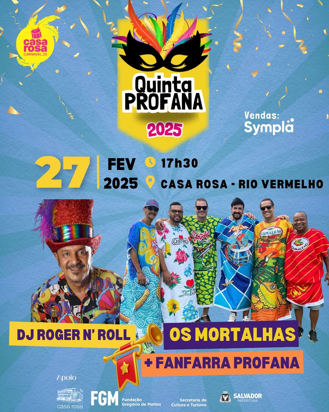 Quinta Profana – Os Mortalhas, Fanfarra Profana e DJ Roger N’Roll