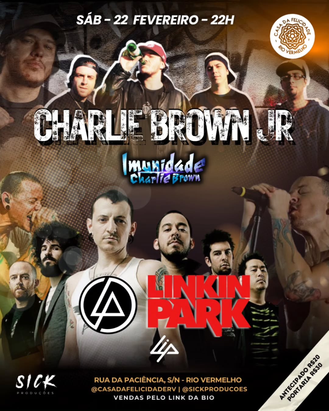 Tributo a Charlie Brown Jr. e Linkin Park