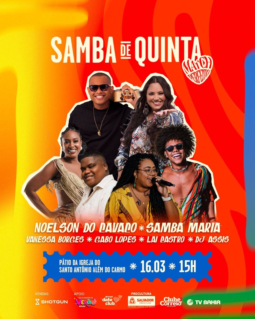 Samba de Quinta – Samba Maria, Noelson do Cavaco e DJ Assis. Participações de Vanessa Borges, Lai Castro e Gabo Lopes