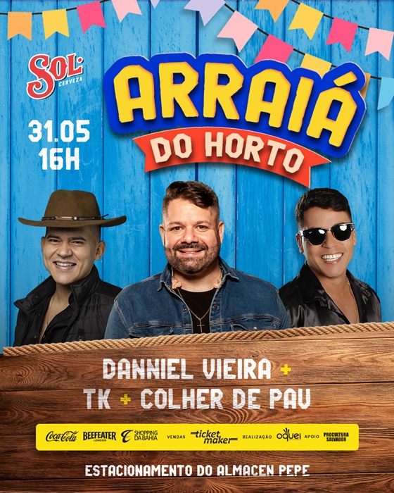 Arraiá do Horto – Danniel Vieira, TK e Colher de Pau