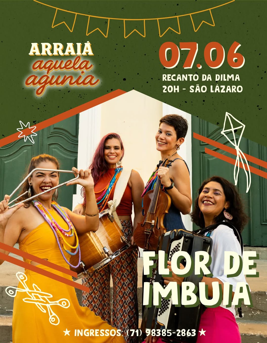 Arraiá Aquela Agunia – Flor de Imbuia, DJs Nate Monaco e Libre Ana