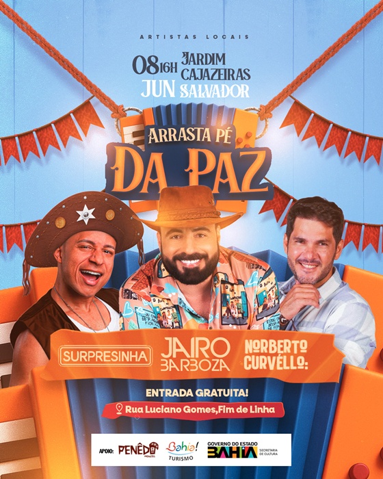 Arrasta Pé da Paz – Jairo Barboza, Surpresinha e Norberto Curvêllo