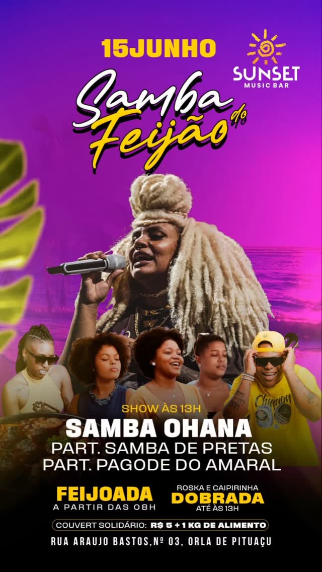 Samba & Feijão – Samba Ohana convida Samba de Pretas e Pagode do Amaral