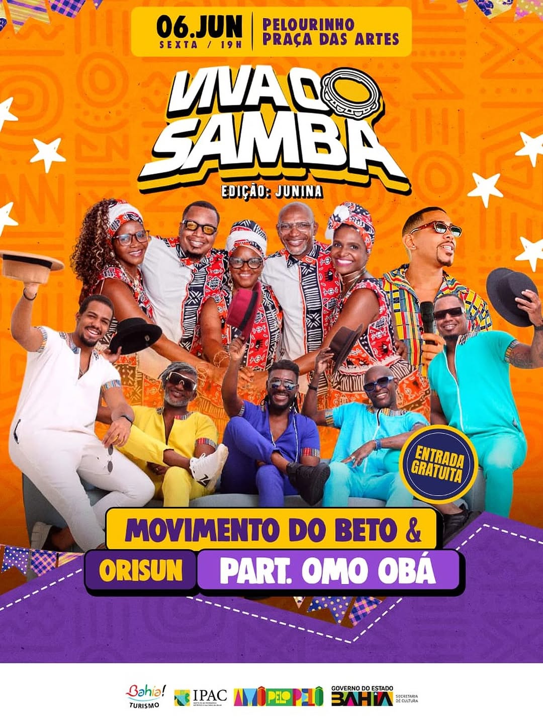 Viva o Samba com Movimento do Beto, Orissun e Omo Obá
