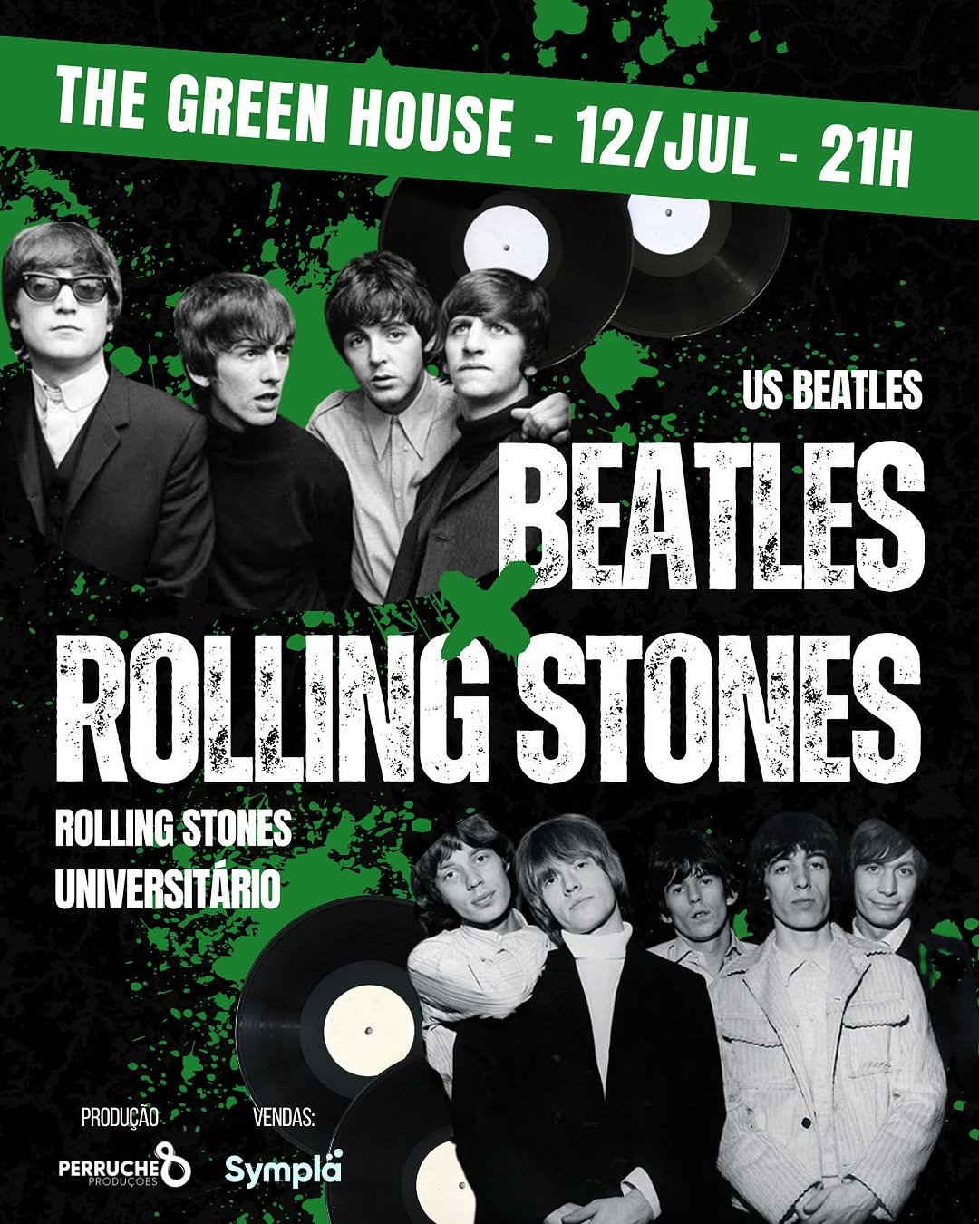 Us Beatles e Rolling Stones Universitário