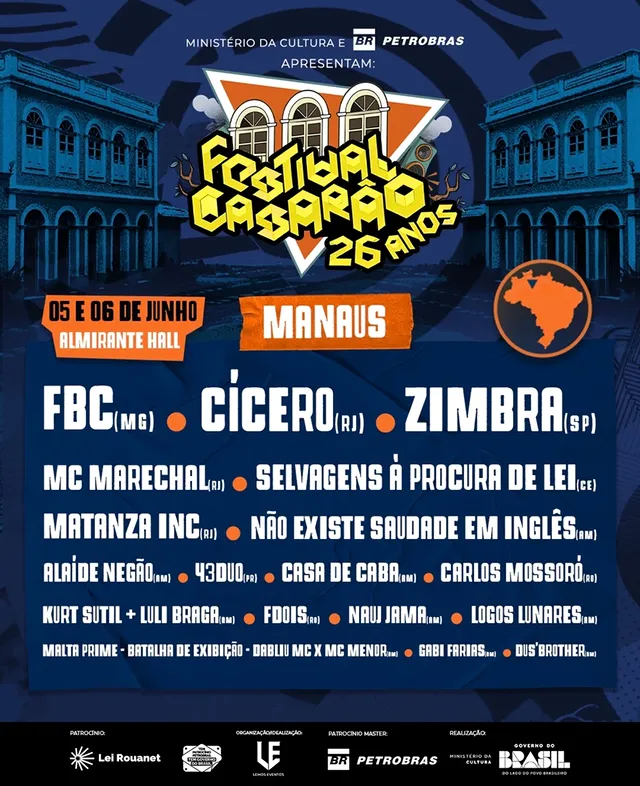 festival Casarão manaus 2026