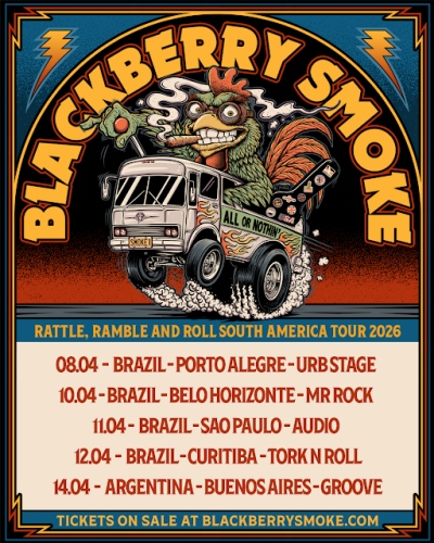 Blackberry Smoke shows internacionais 2026