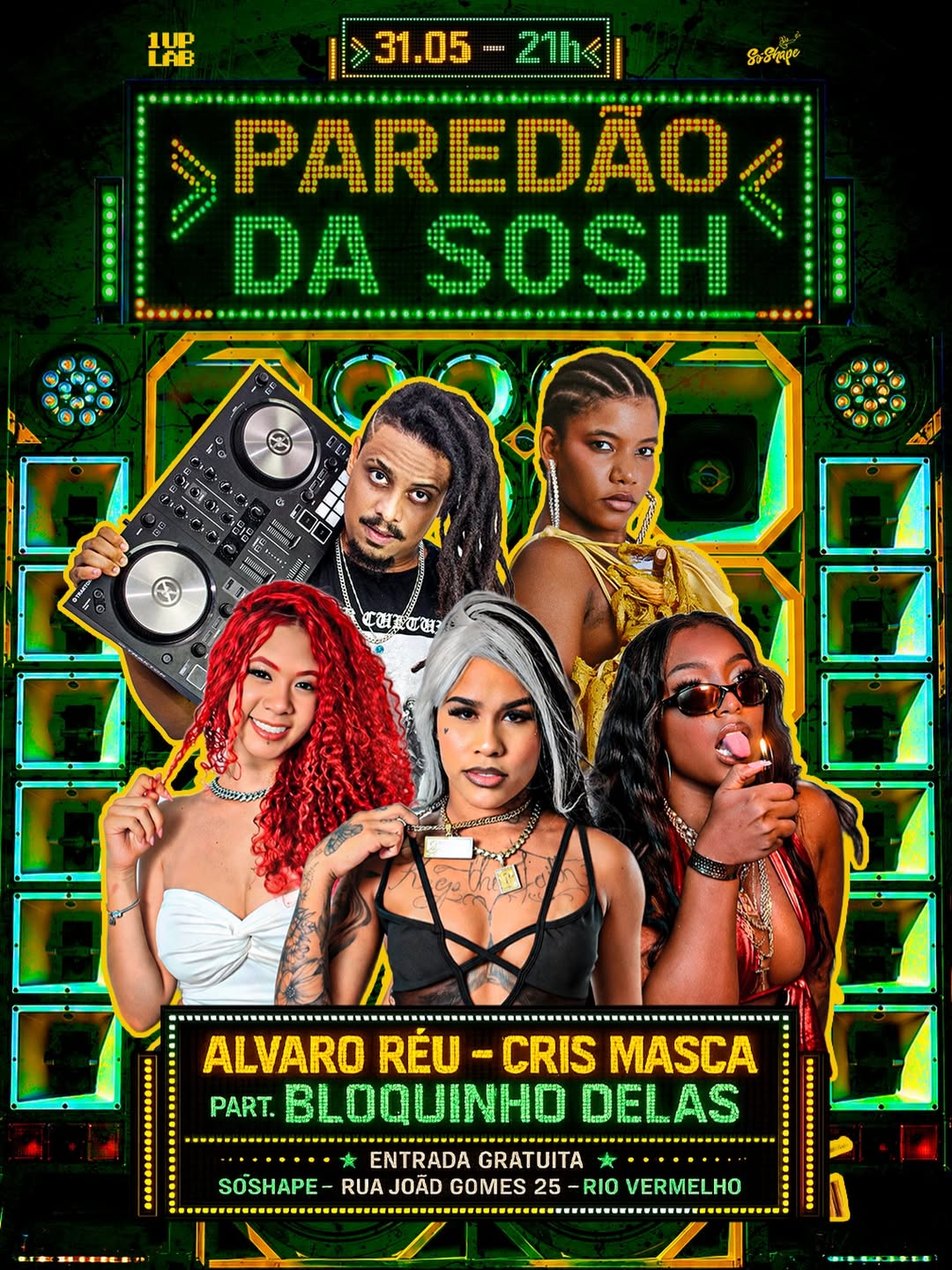 Paredão da Sosh – Alvaro Réu, Cris Masca part. Bloquinho Delas