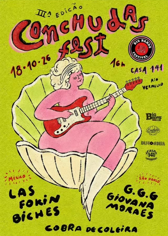 Conchudas Fest – Las Fokin Biches, Giovanna Moraes e Cobra de Coleira