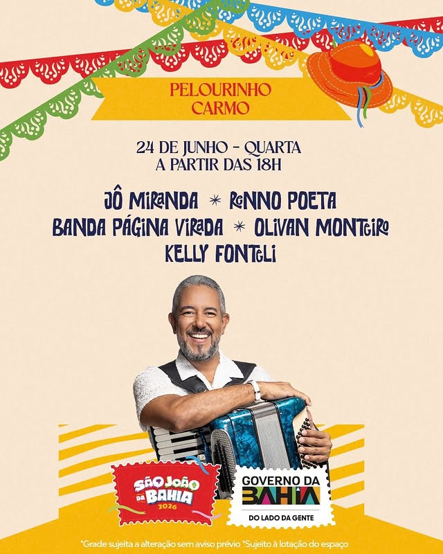 São João no Carmo – Jô Miranda, Renno Poeta, Banda Págia Virada, Olivan Monteiro e Kelly Fonteli