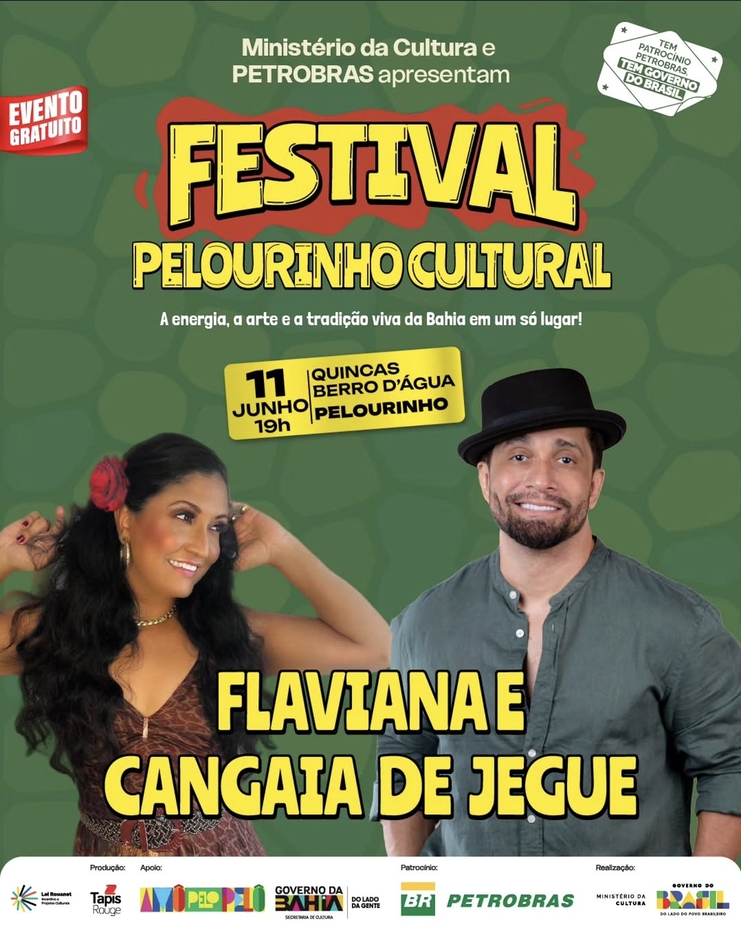Flaviana e Cangaia de Jegue no Festival Pelourinho Cultural