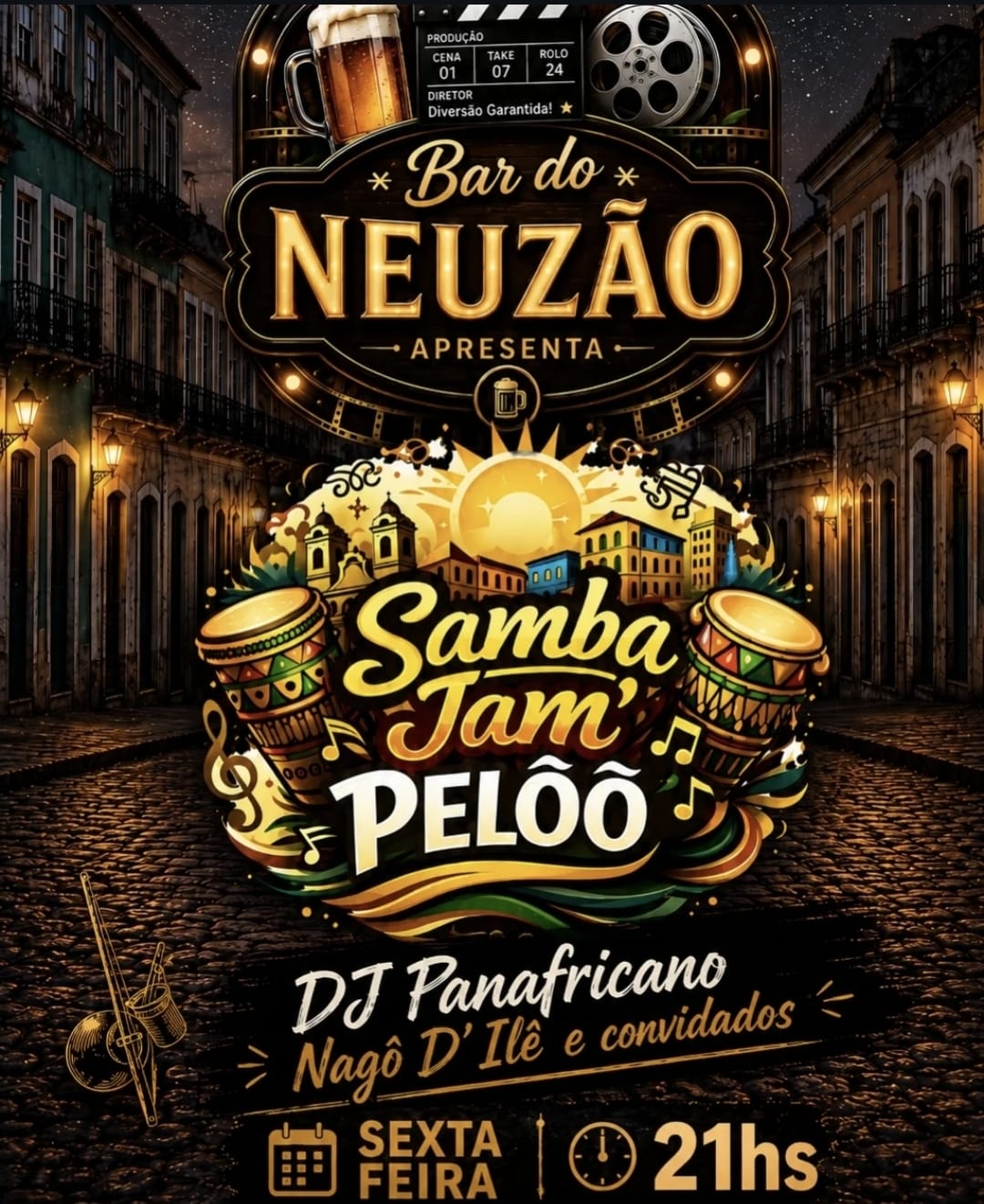 Samba Jam Pelô com DJ Panafricano e Nago D’Ilê