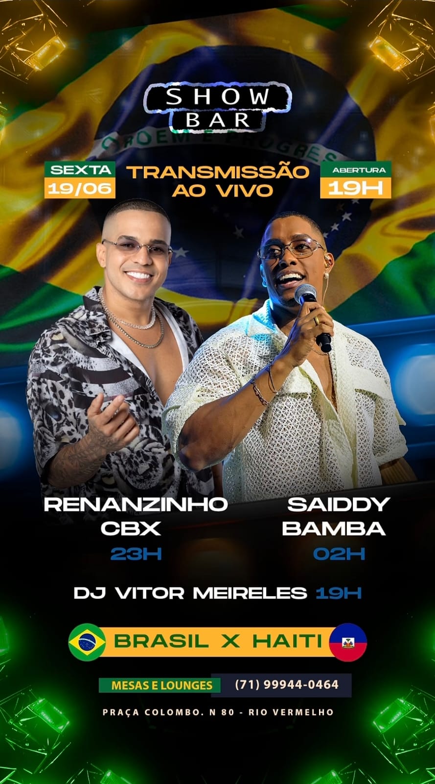 Saiddy Bamba, Renanzinho CBX e DJ Vitor Meireles