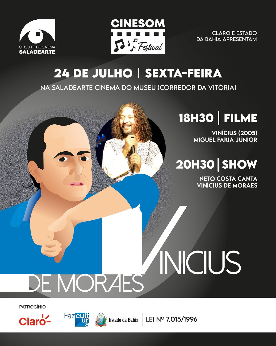CineSom – Neto Costa canta Vinícius de Moraes