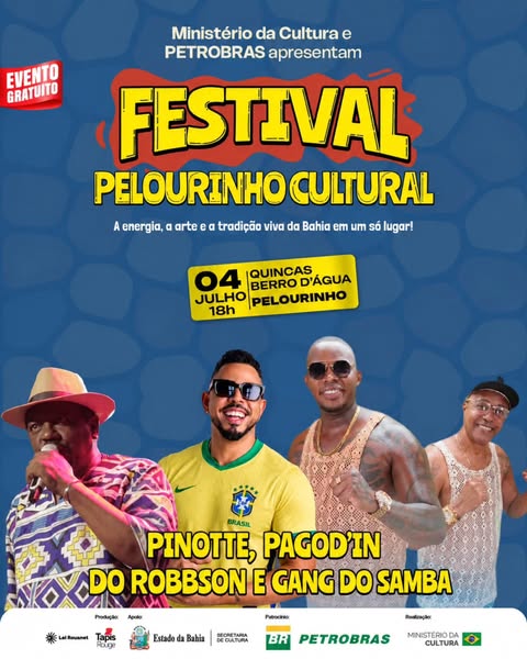 Festival Pelourinho Cultural – Gang do Samba, Pagod’in do Robbson e Pinotte