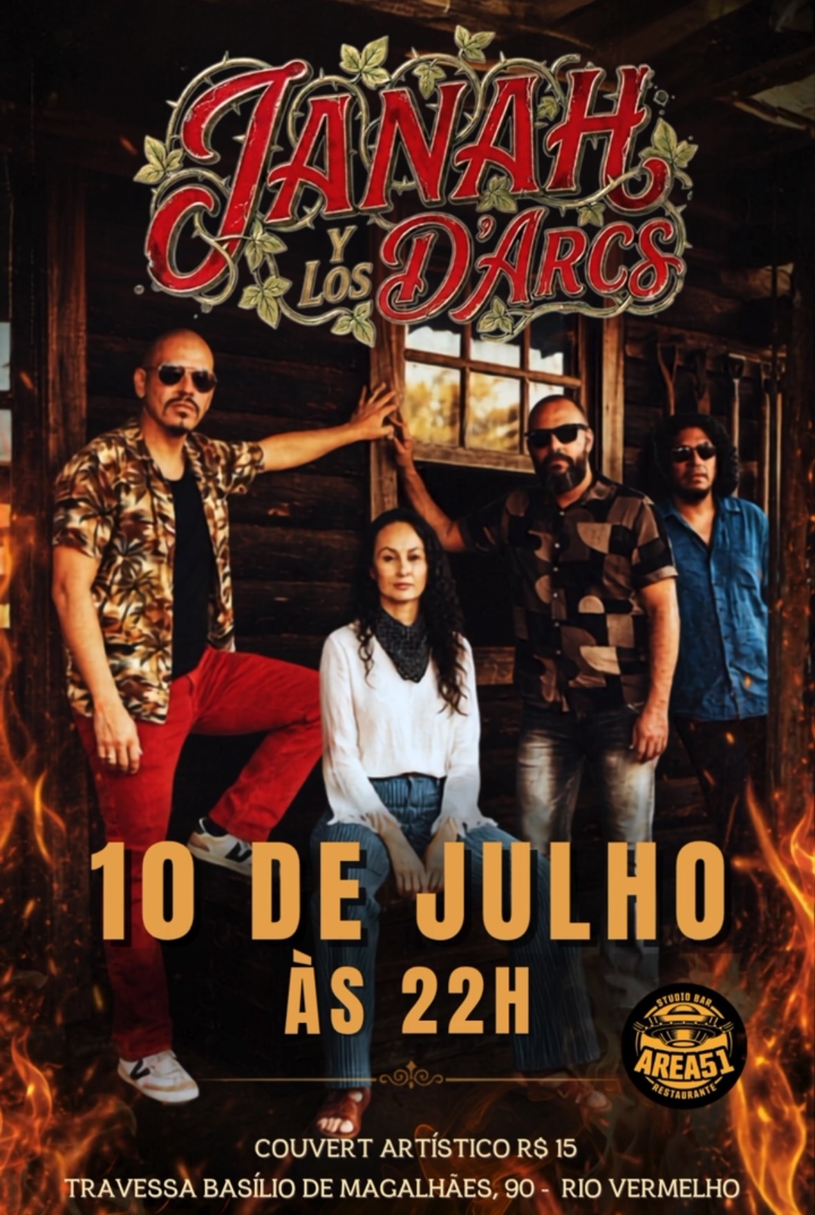 Janah y Los D’Arcs + Olegna Lima e Pablo Roberto