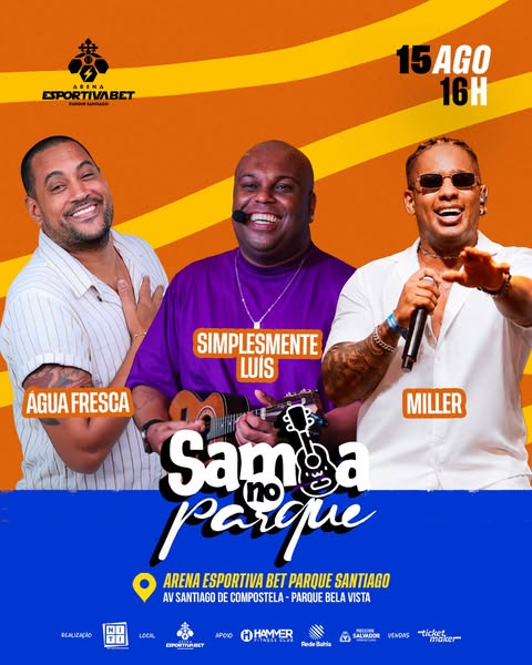 Samba no Parque – Água Fresca, Simplesmente Luís e Miller