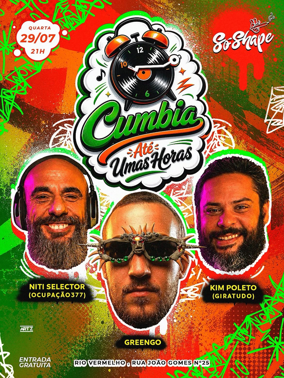 Cumbia Até Umas Horas – Niti Selector, Greengo e Kim Poleto