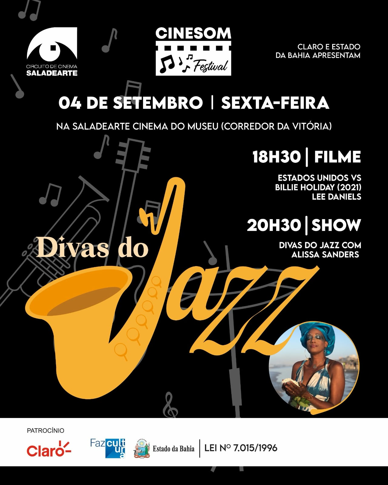 CineSom – Divas do Jazz com Alissa Sanders