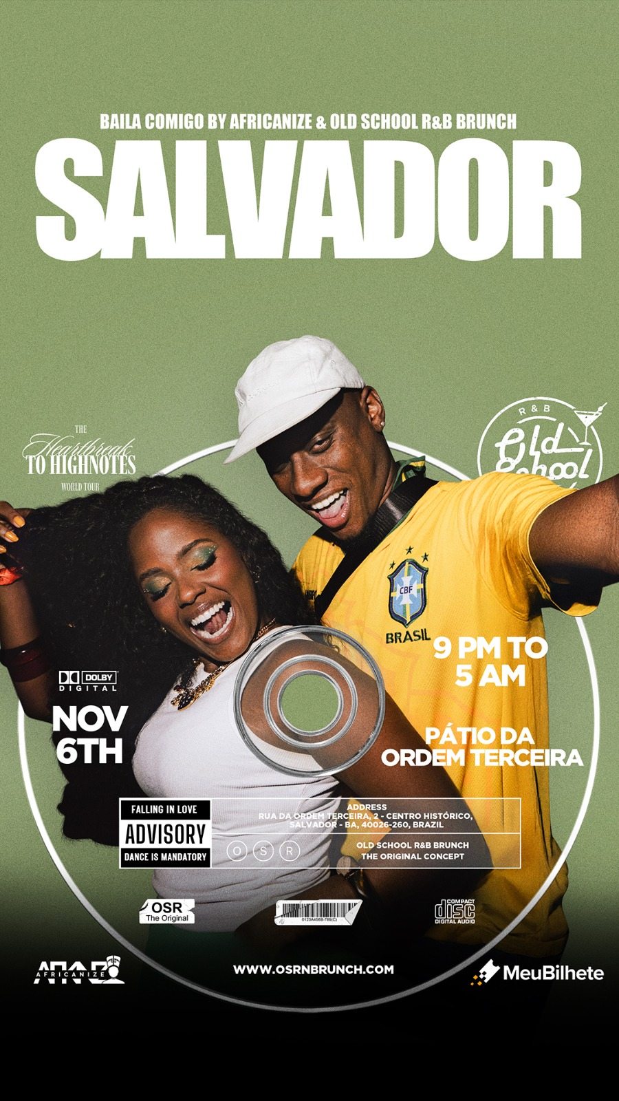Africanize Party e Old School R&B Brunch – Baila Comigo