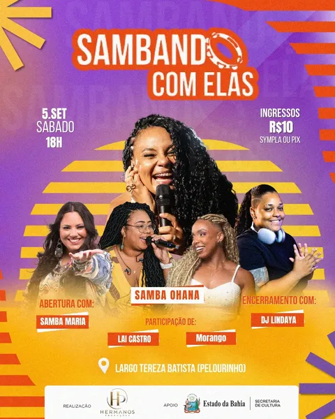 Sambando com Elas – Samba Maria + Samba Ohana part. Lai Castro e Morango + DJ Lindaya
