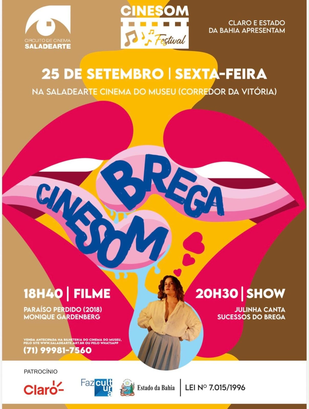 CineSom – Julinha canta sucessos do brega