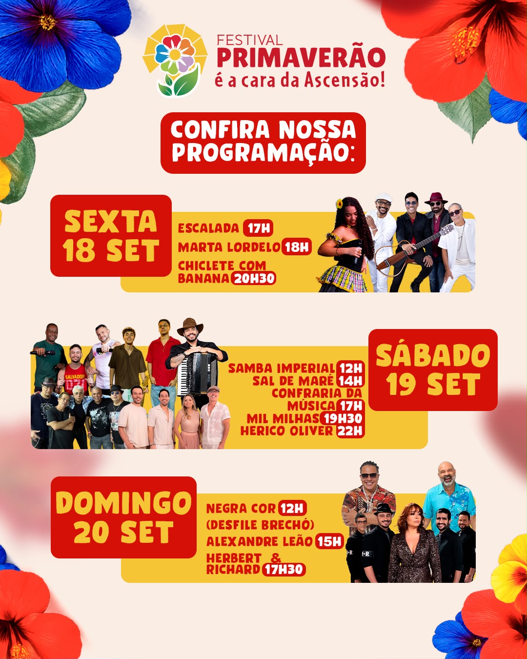 Festival Primaverão – Escalada, Marta Lordelo e Chiclete com Banana