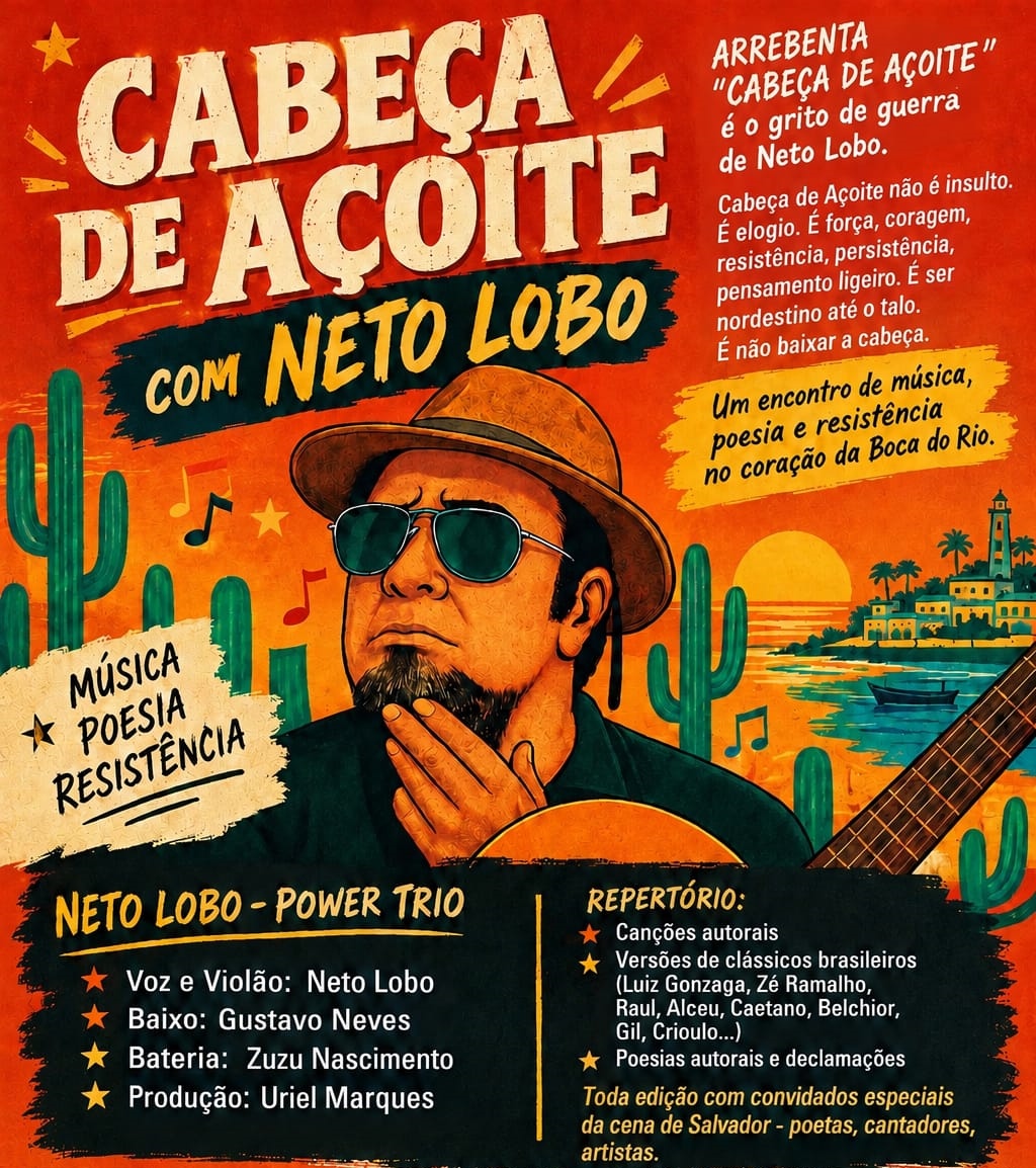 Neto Lobo e convidados em ‘Cabeça de Açoite’