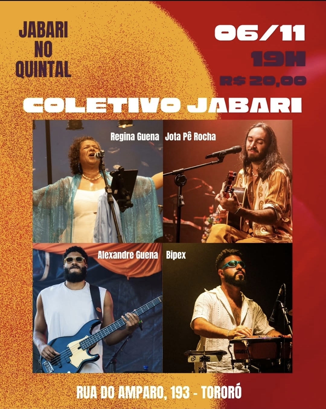 Jabarí no Quintal – Regina Guena, Jotapê Rocha, Alexandre Guena e Bipex